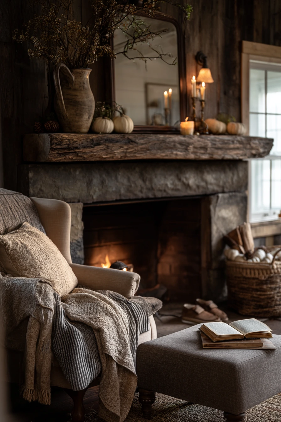 fall mantel decorating ideas 7