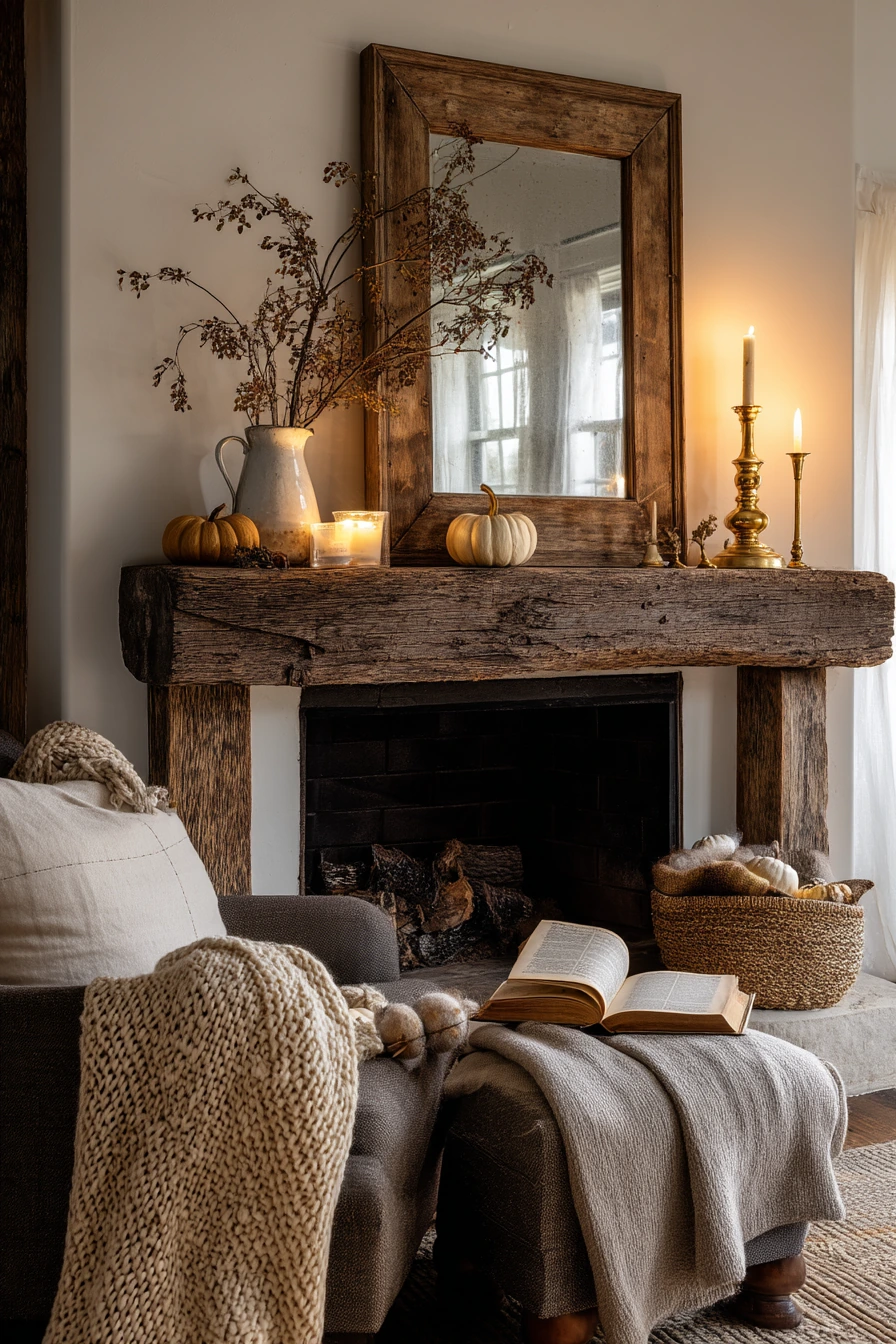 fall mantel decorating ideas 8