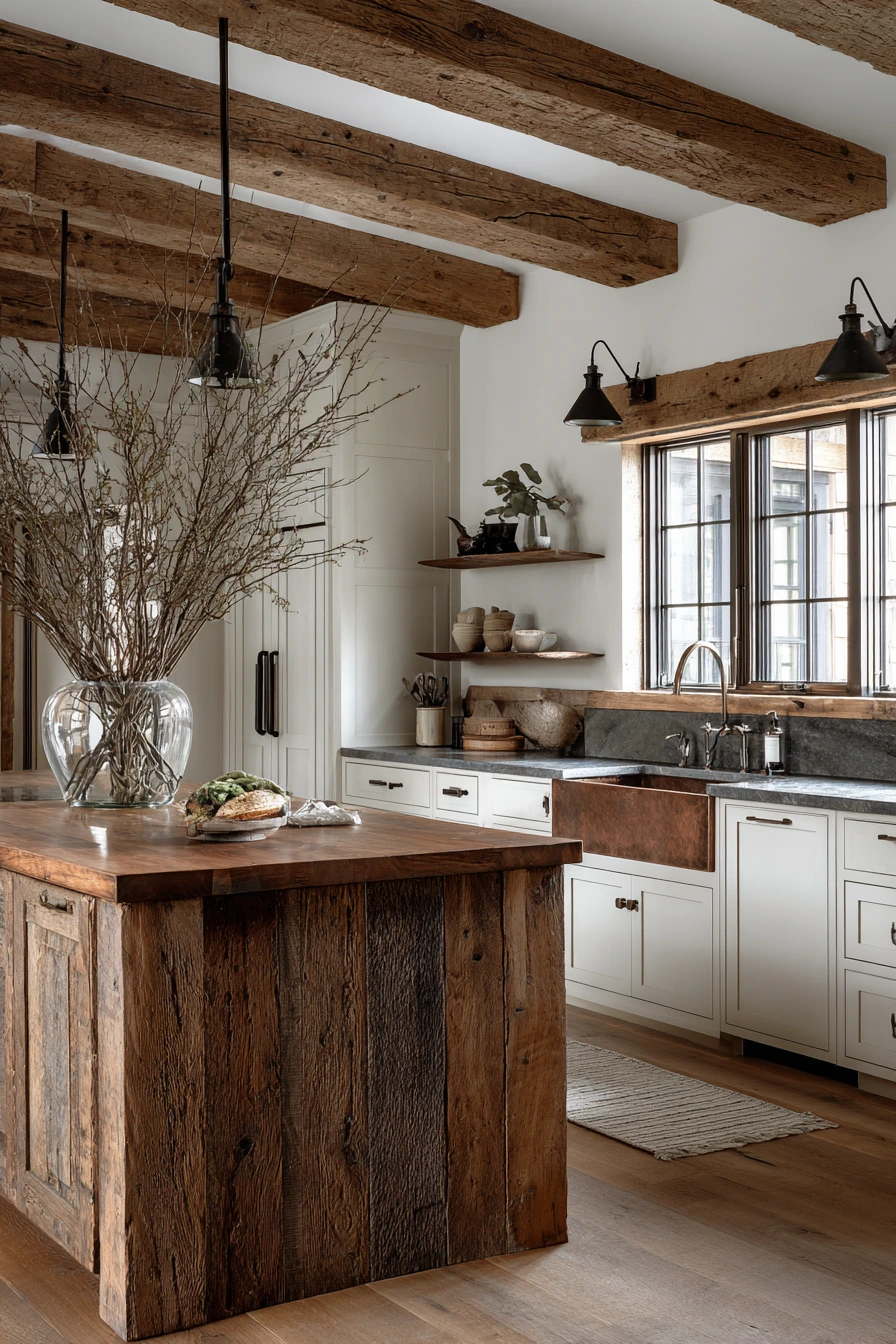 farmhouse kitchen decor ideas 36