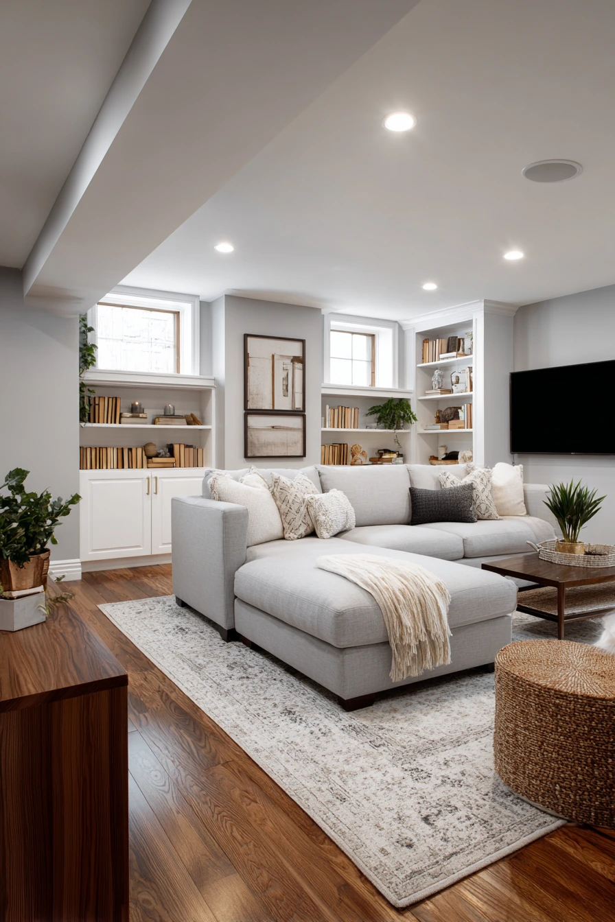 finished basement ideas 40