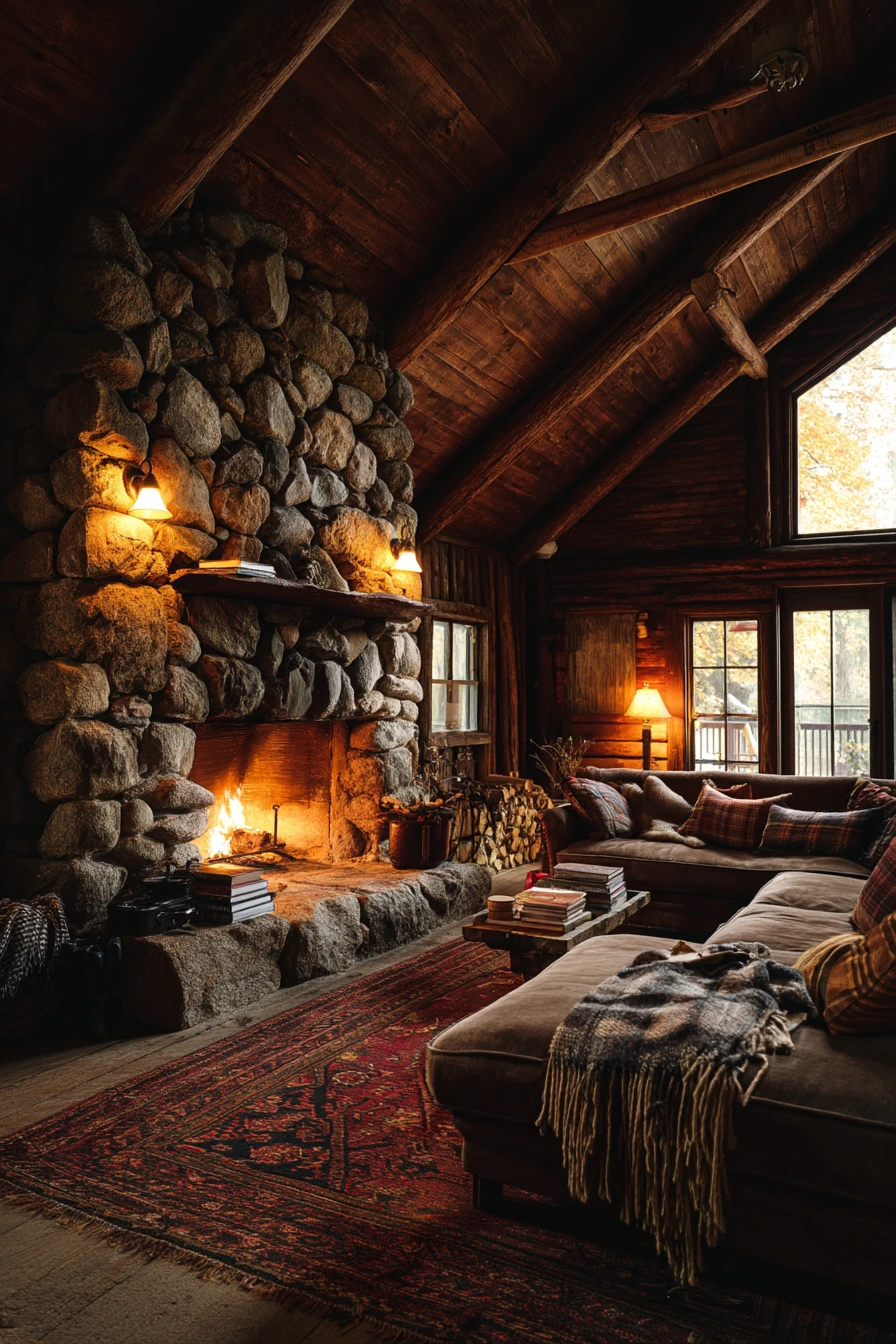 floor to ceiling fireplace ideas 10