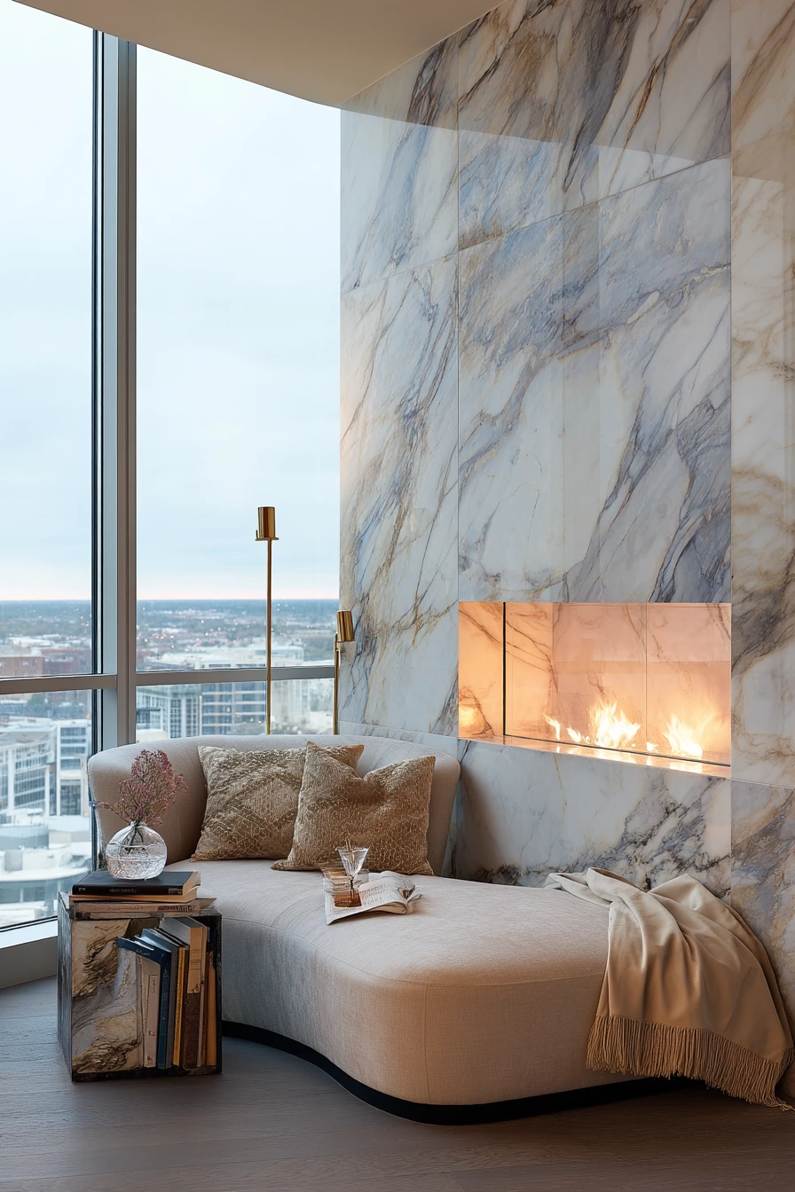 floor to ceiling fireplace ideas 19