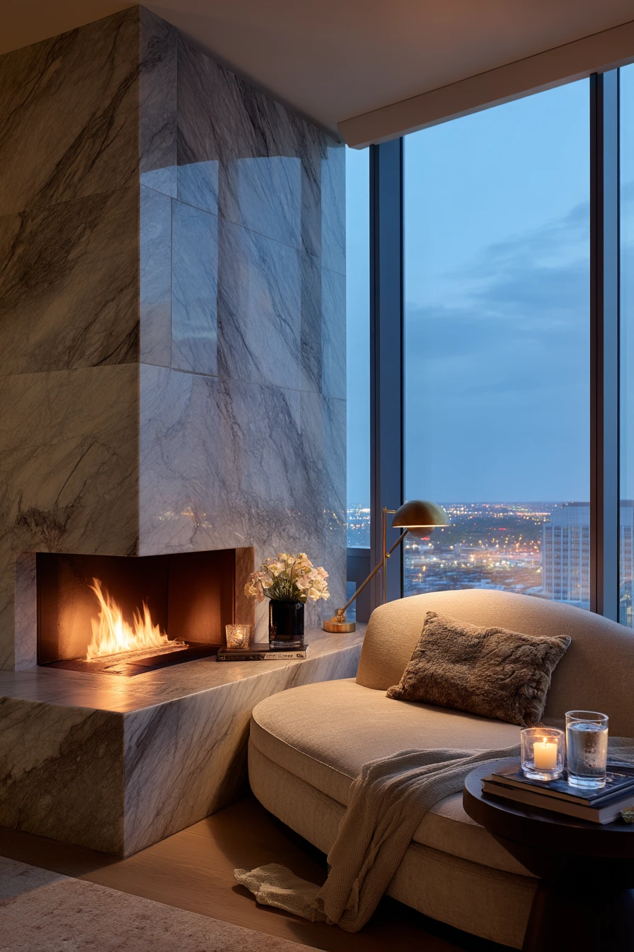 floor to ceiling fireplace ideas 20