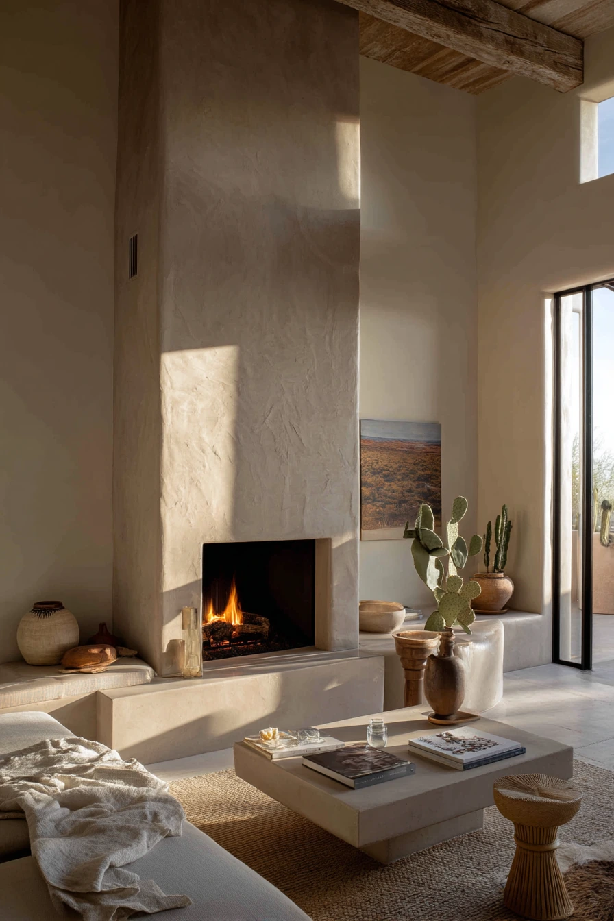 floor to ceiling fireplace ideas 25
