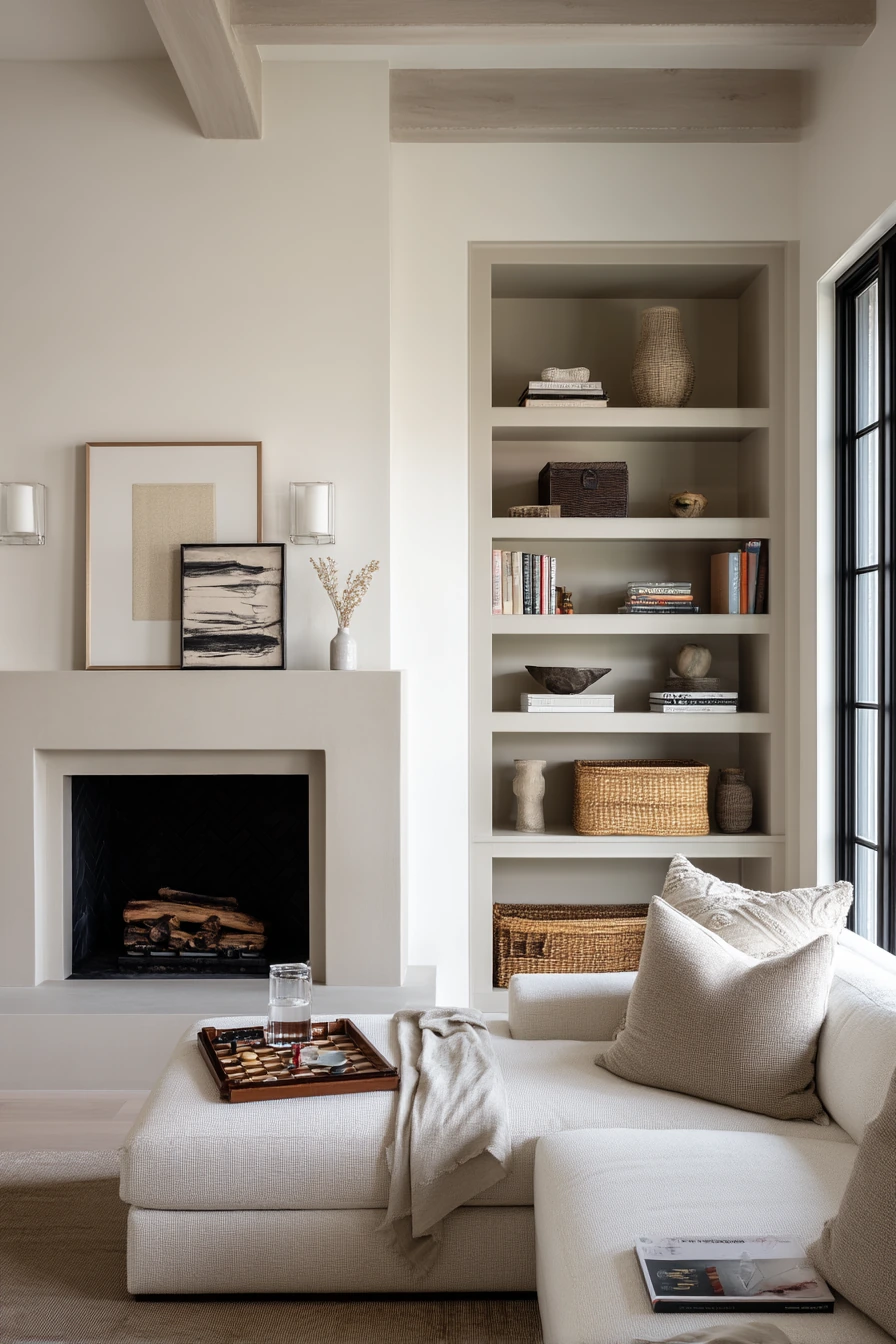 floor to ceiling fireplace ideas 40