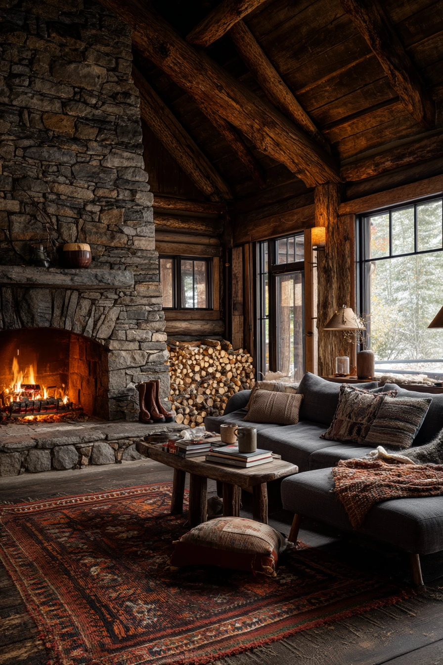 floor to ceiling fireplace ideas 9
