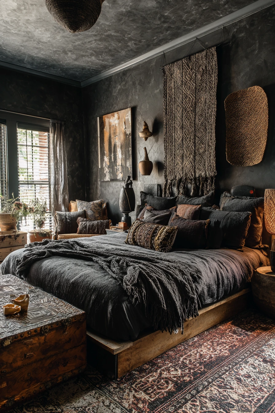 goth boho bedroom 13