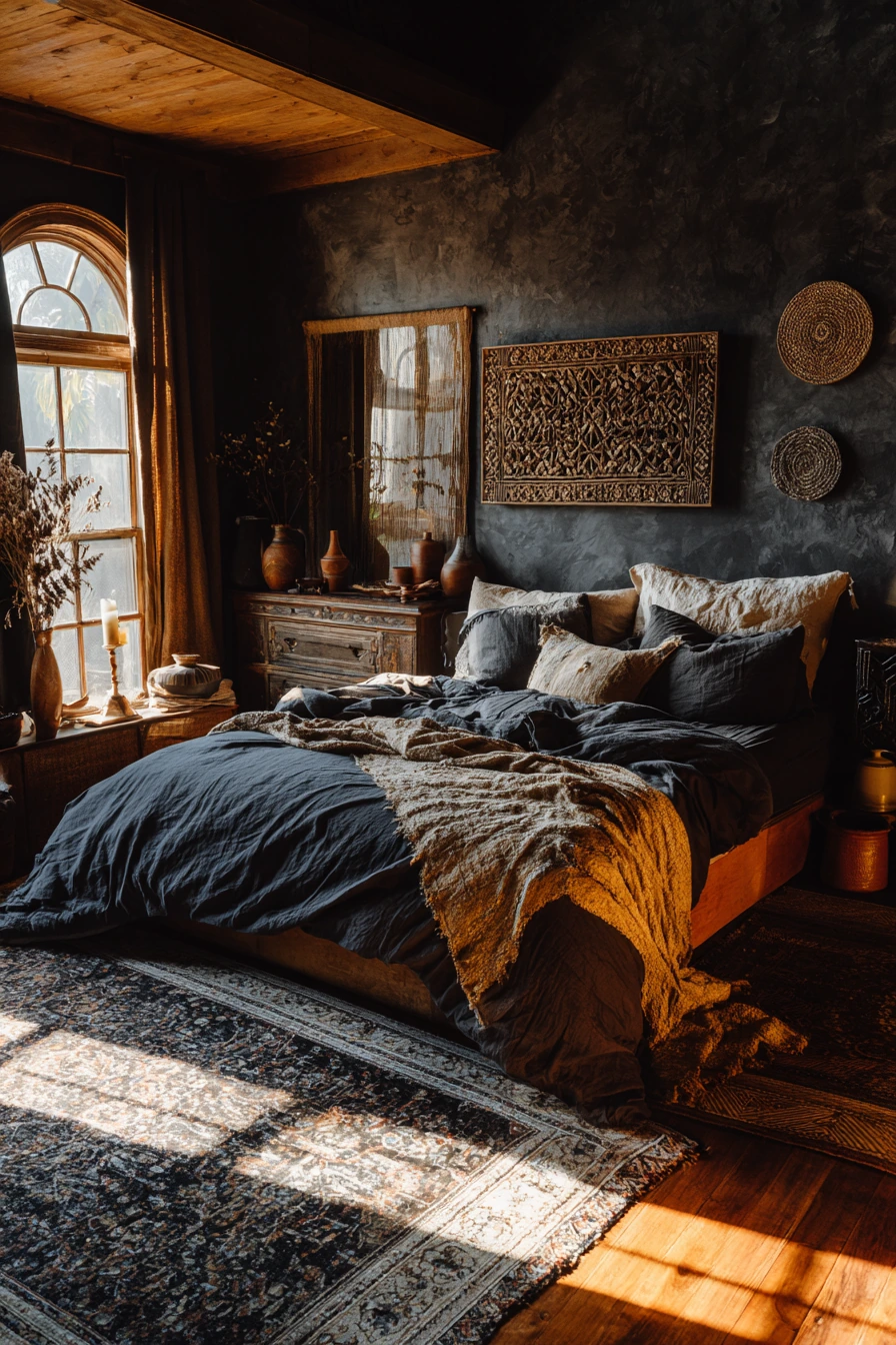 goth boho bedroom 15