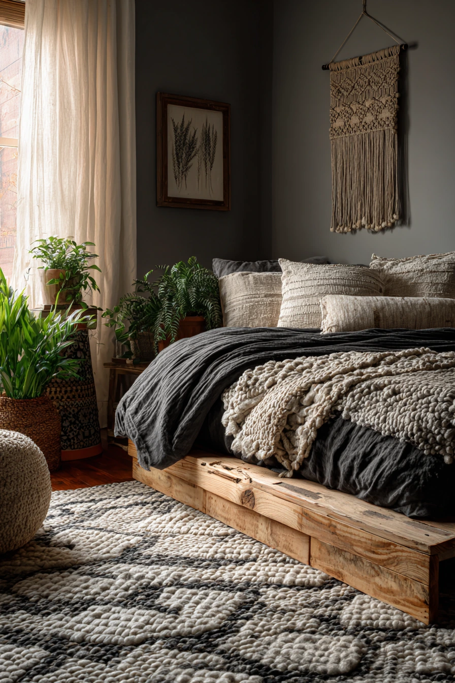 goth boho bedroom 19