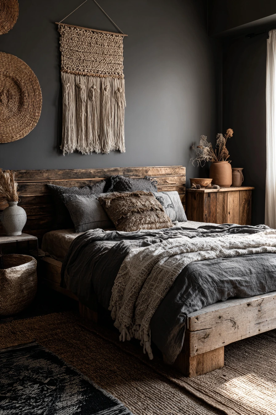 goth boho bedroom 32