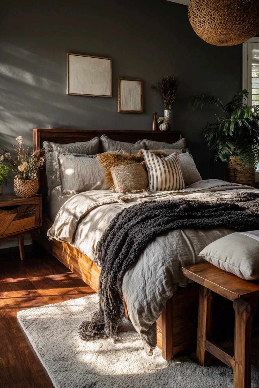 goth boho bedroom 38