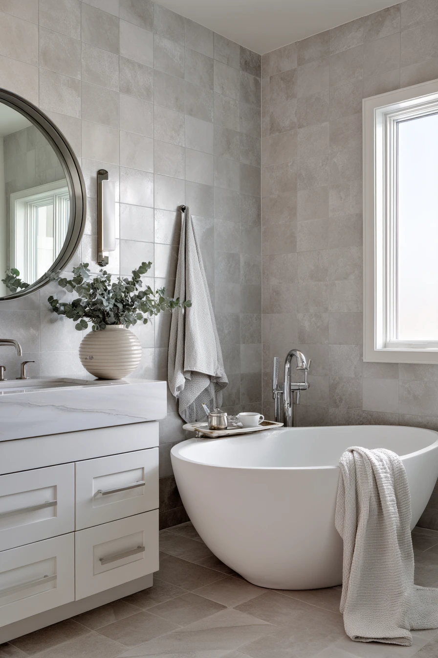 gray bathroom ideas 19