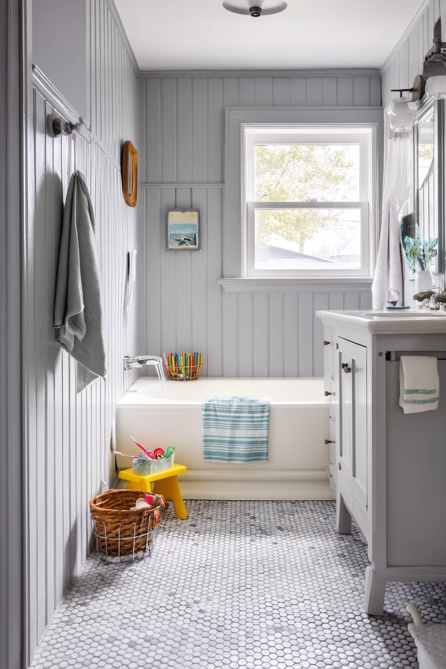 gray bathroom ideas 24