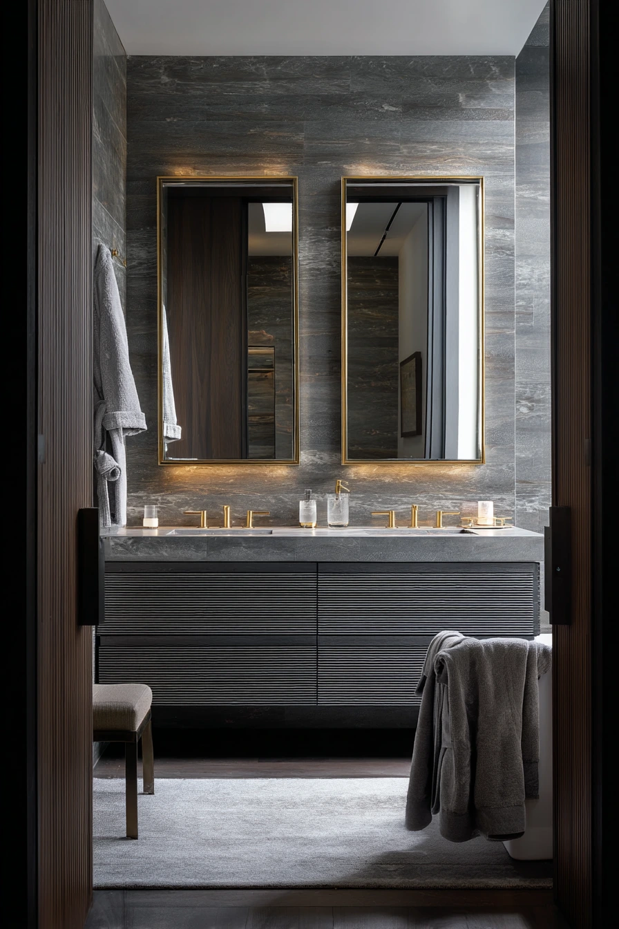 gray bathroom ideas 34