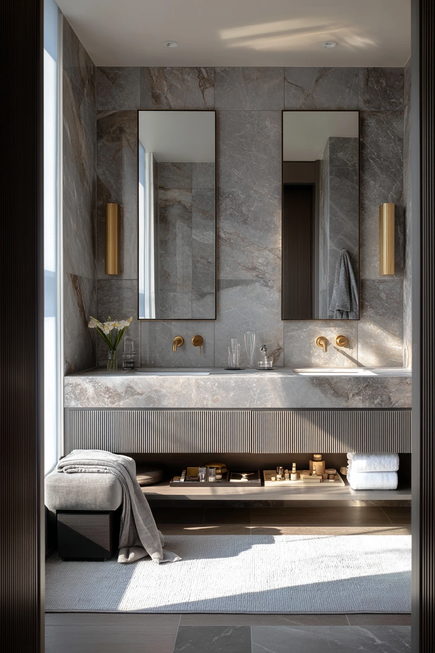 gray bathroom ideas 36