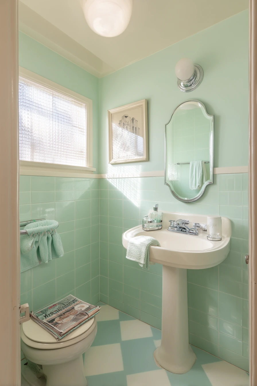 green bathroom ideas 13