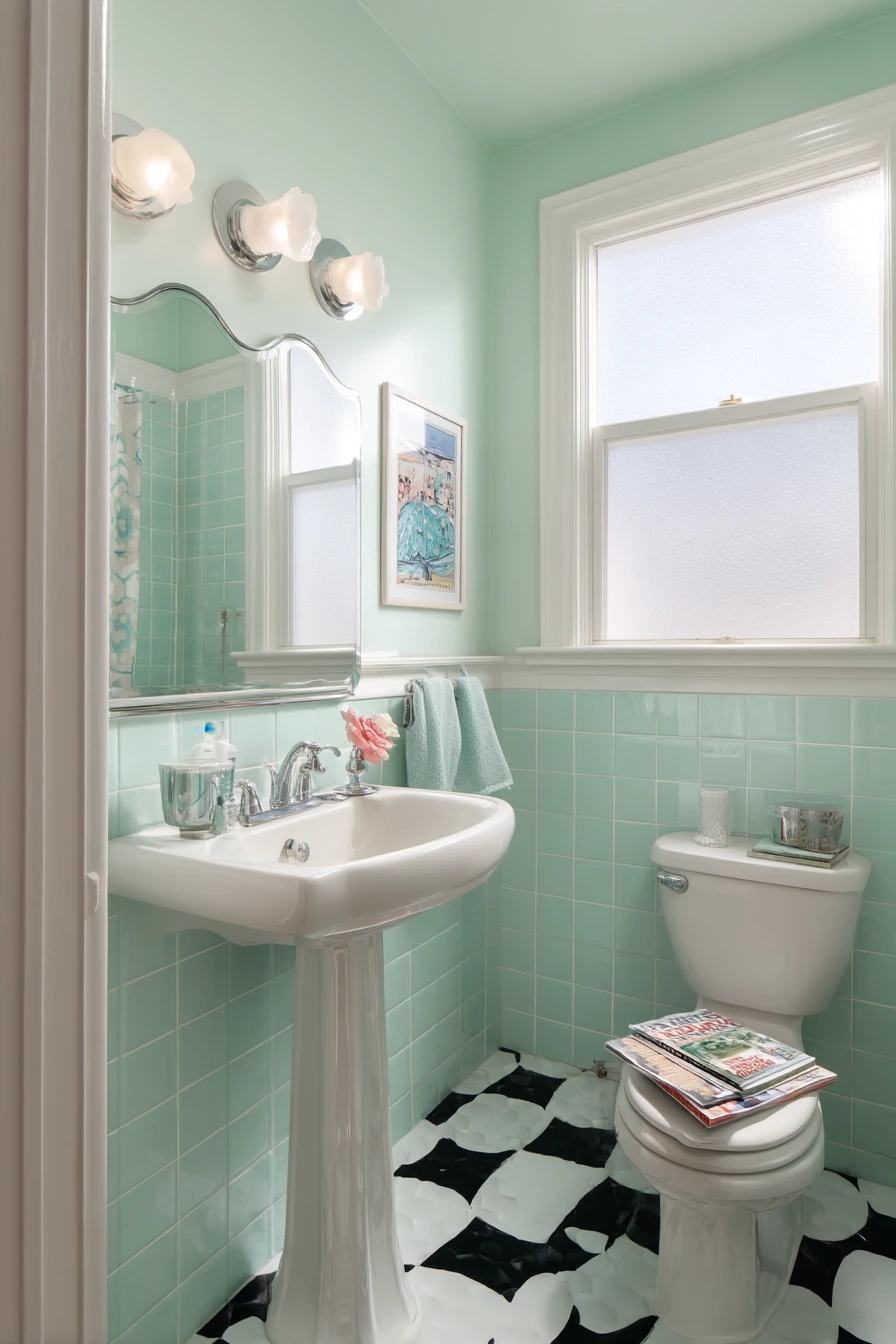 green bathroom ideas 14