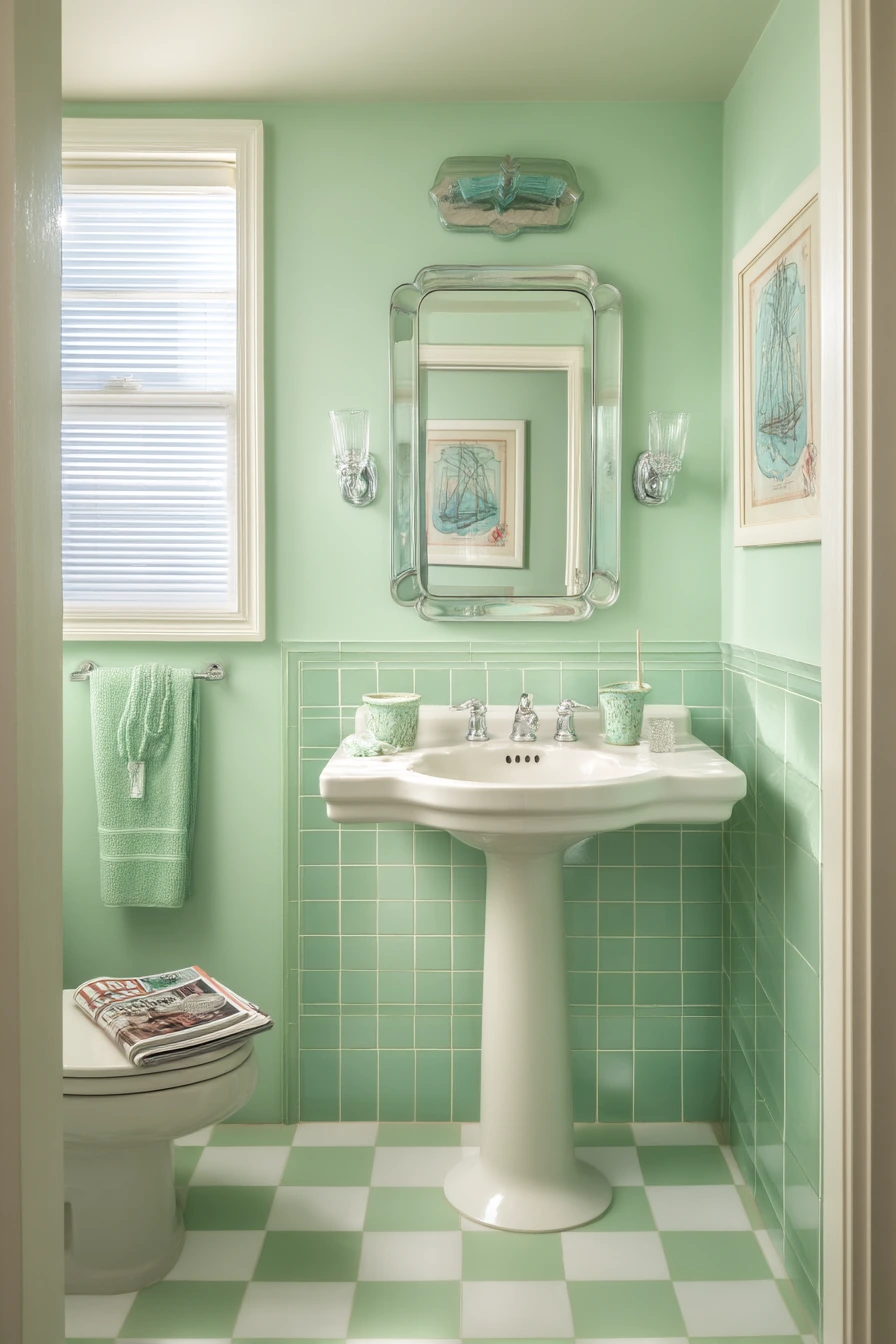 green bathroom ideas 15