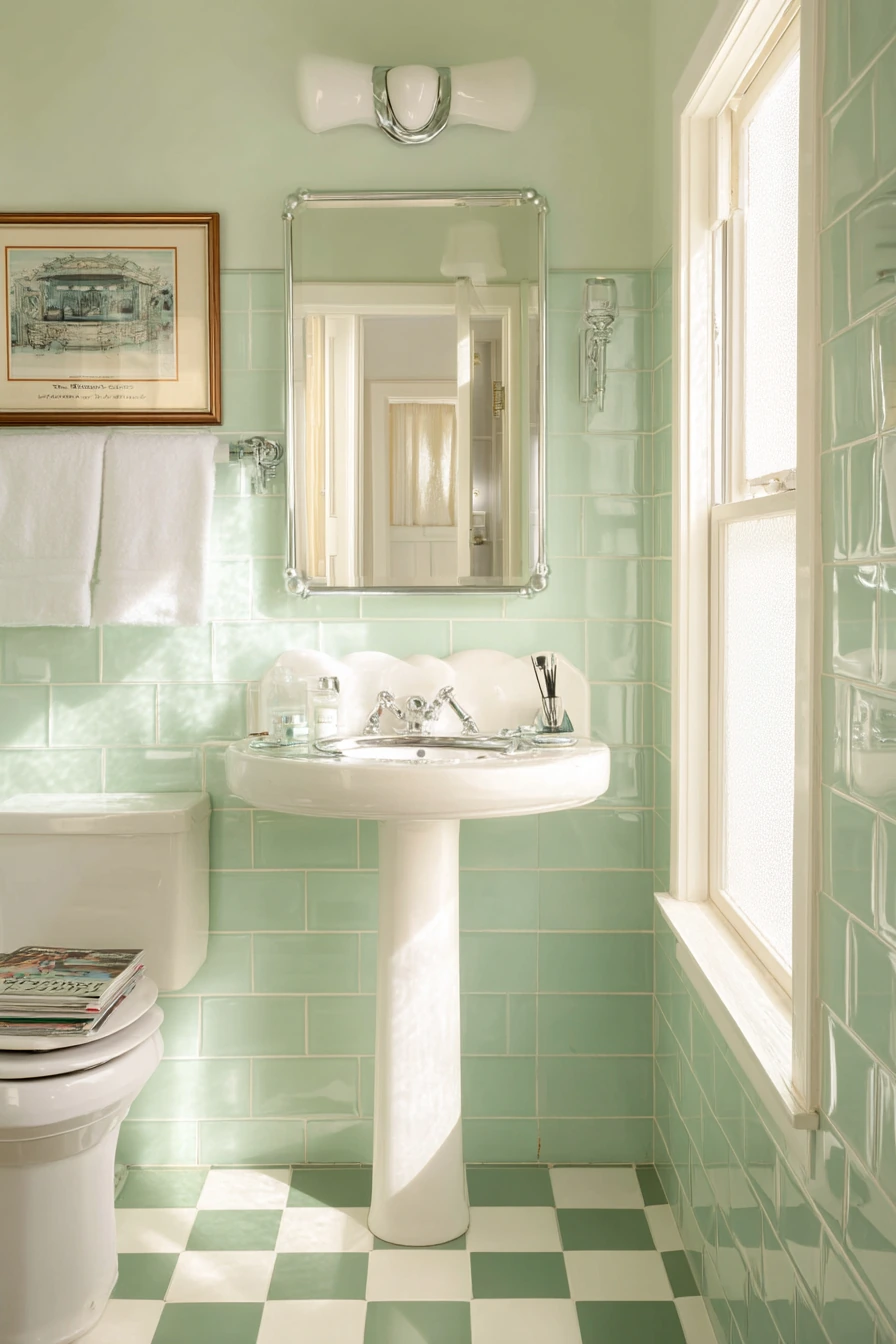 green bathroom ideas 16