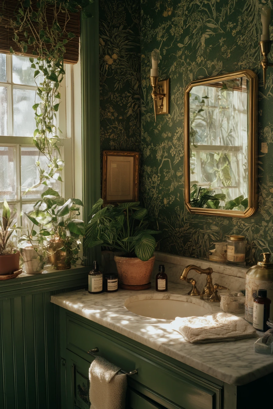 green bathroom ideas 17