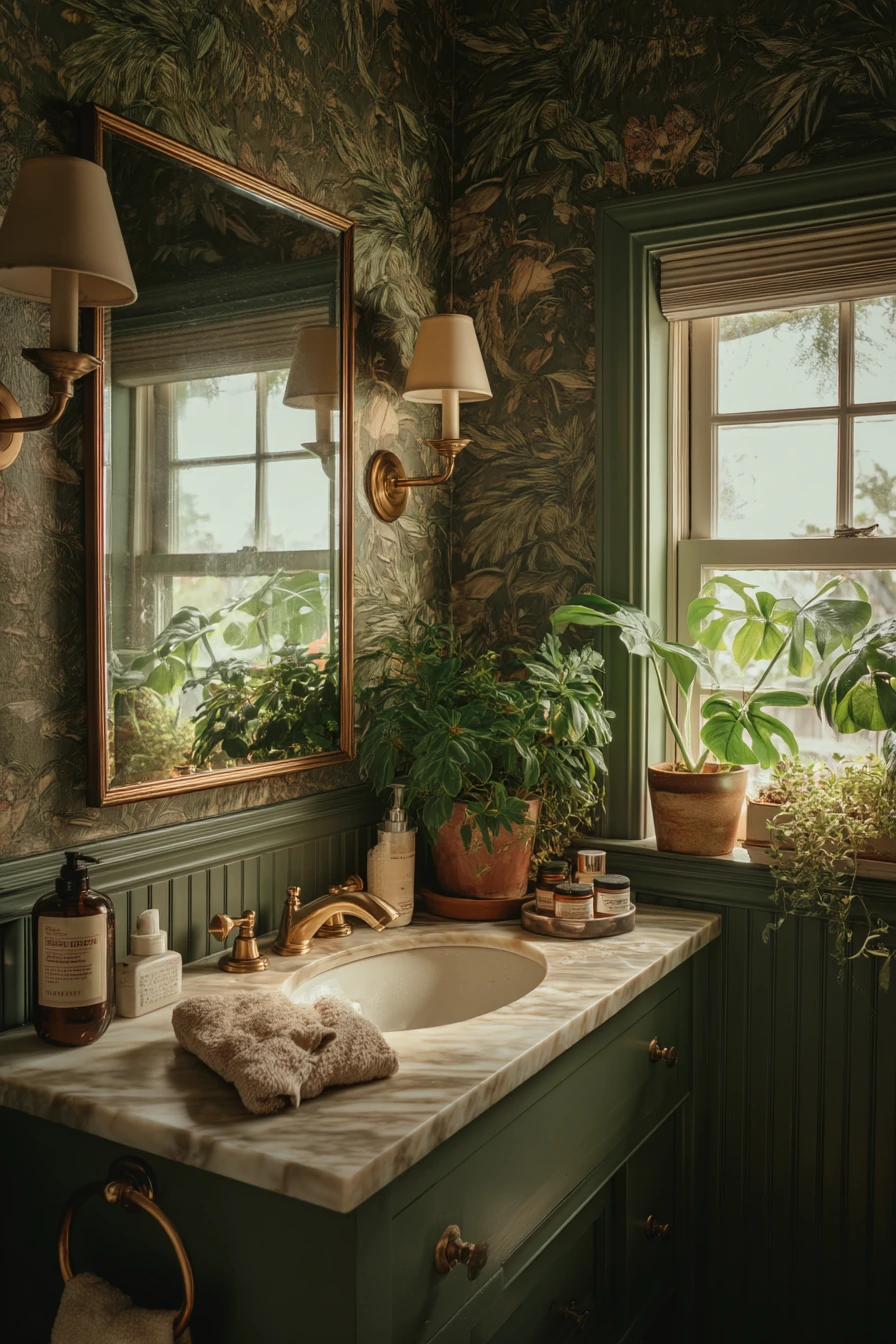 green bathroom ideas 18