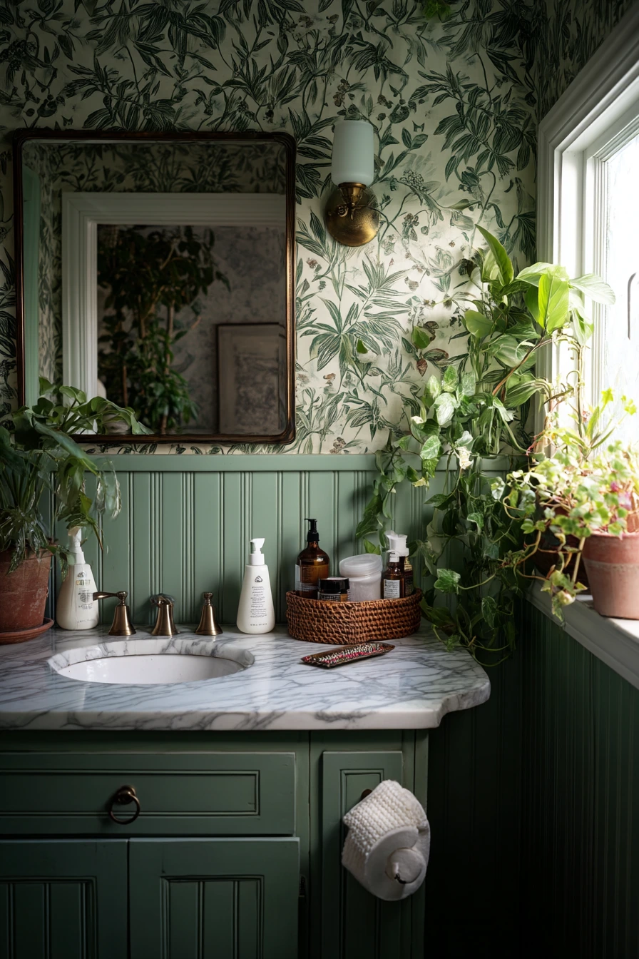 green bathroom ideas 19