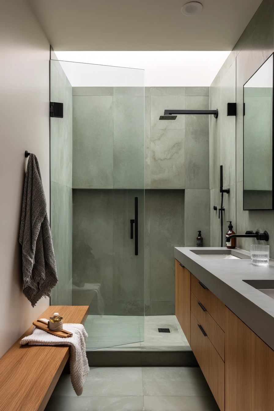 green bathroom ideas 22