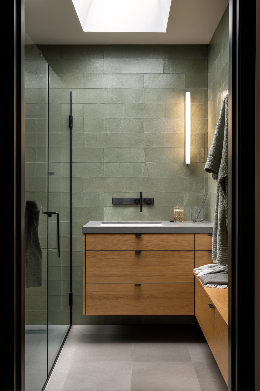 green bathroom ideas 24