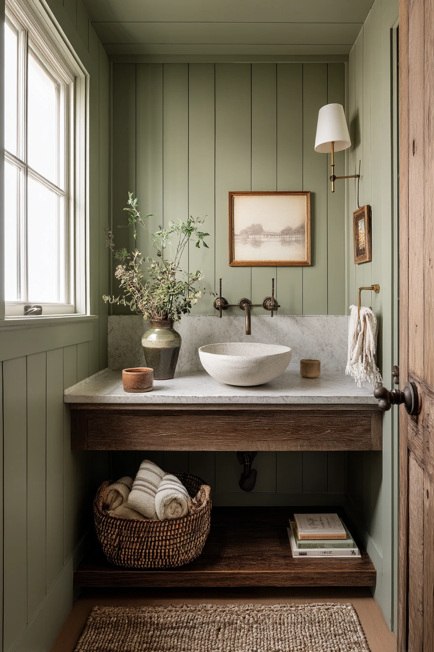 green bathroom ideas 26