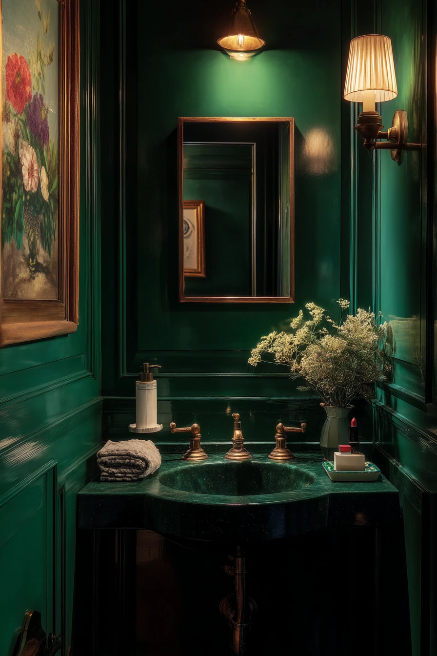 green bathroom ideas 29
