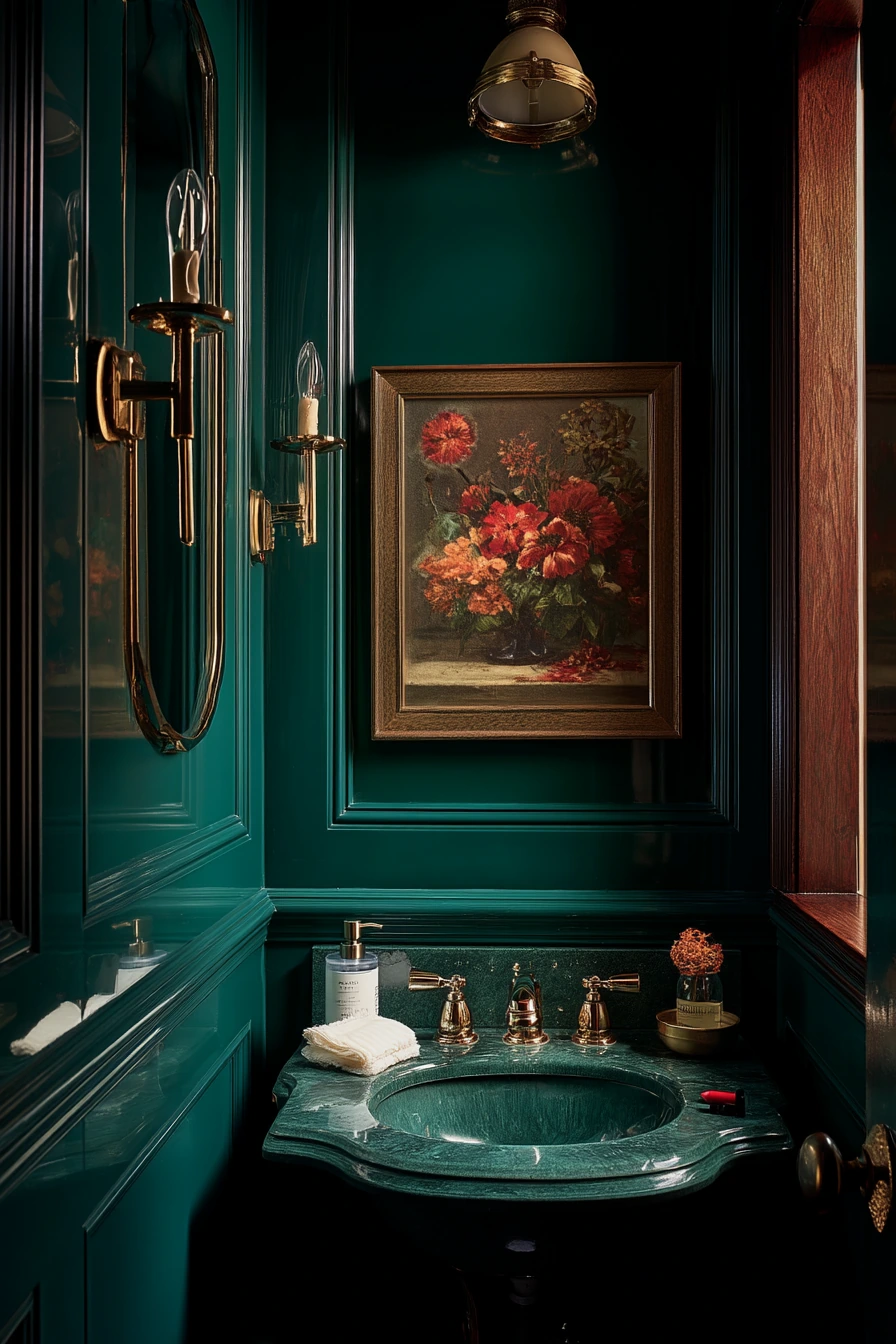 green bathroom ideas 30