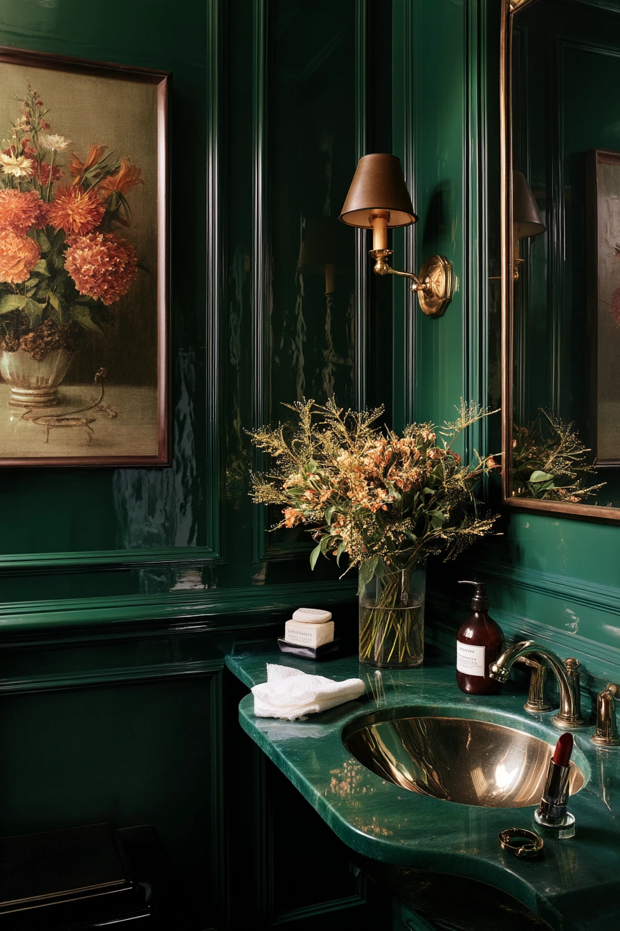 green bathroom ideas 31