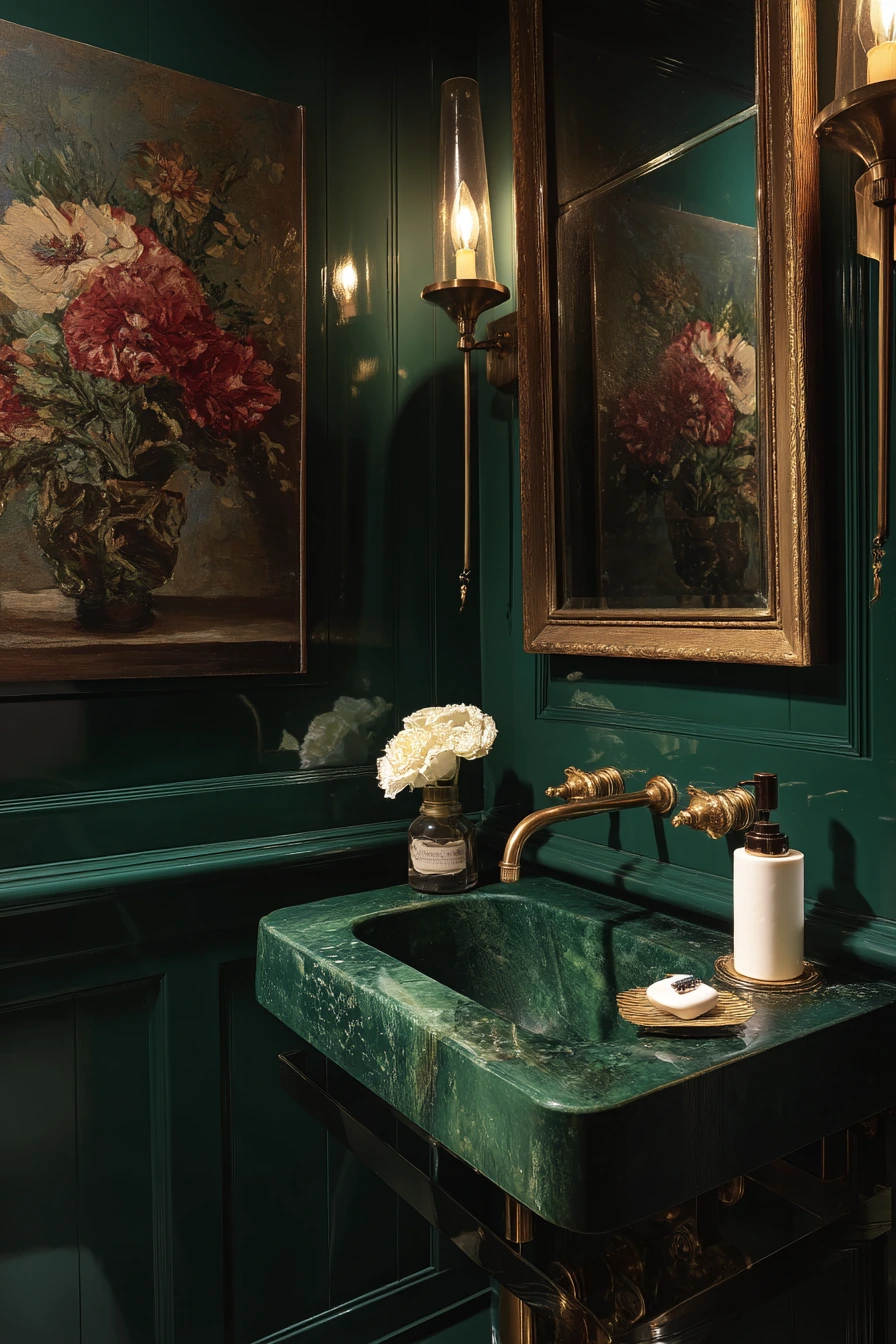 green bathroom ideas 32