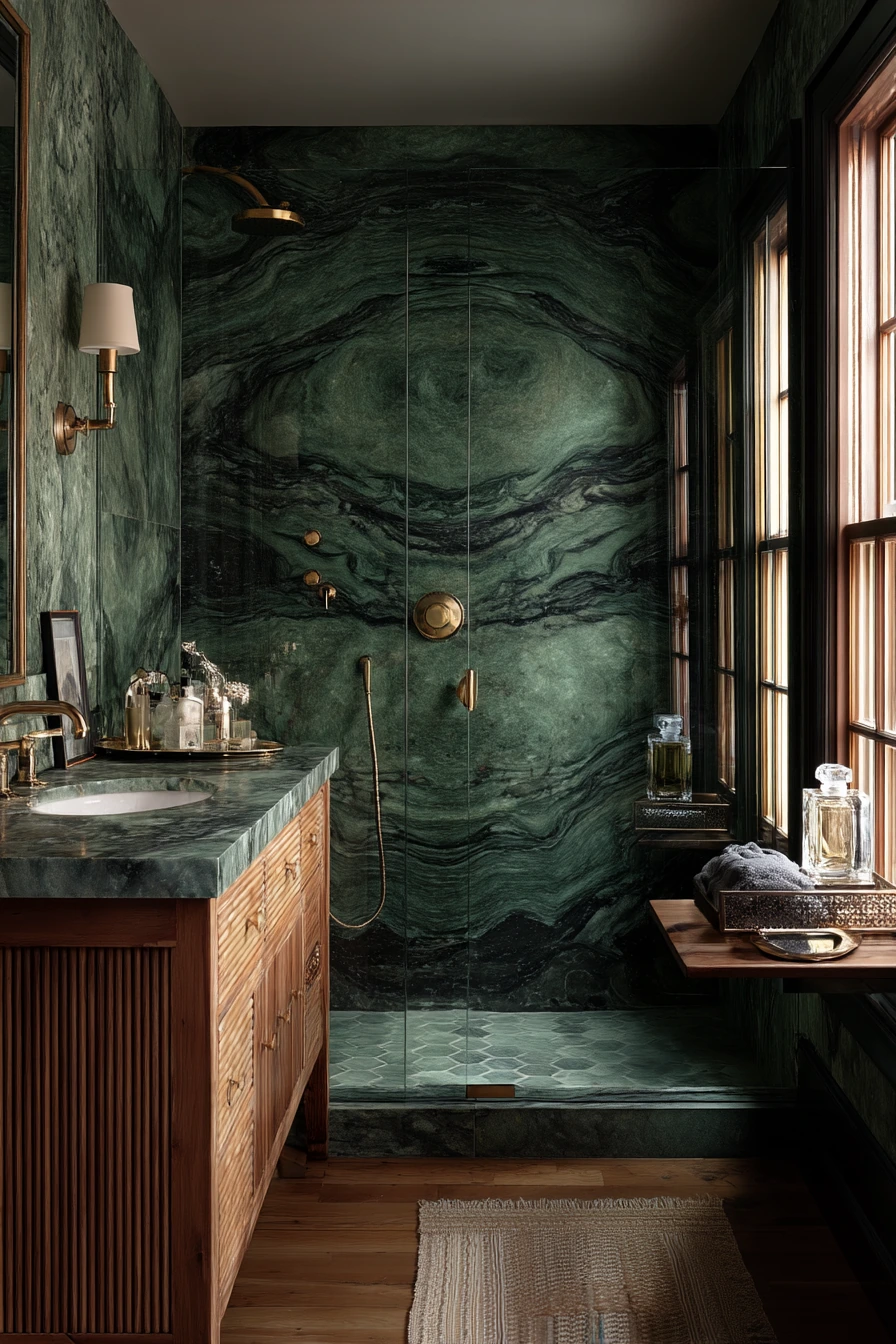 green bathroom ideas 39