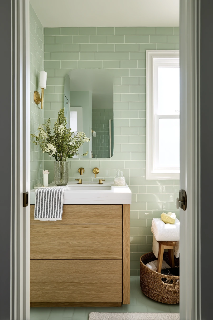 green bathroom ideas 4