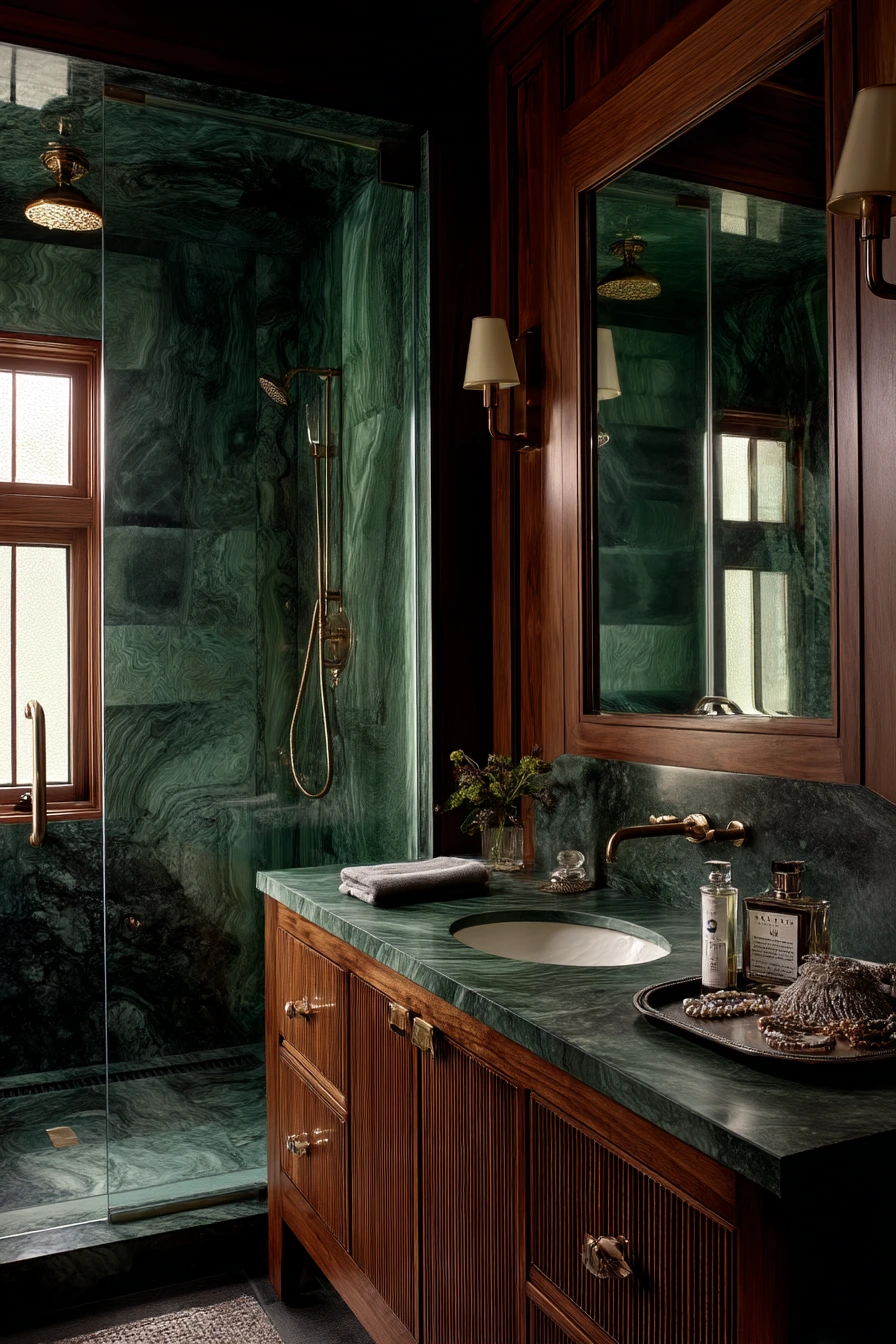 green bathroom ideas 40