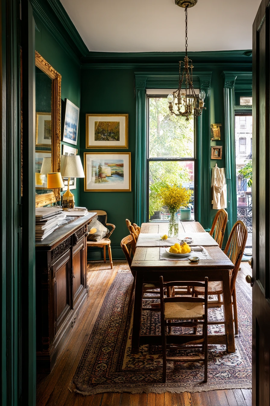 green dining room ideas 24