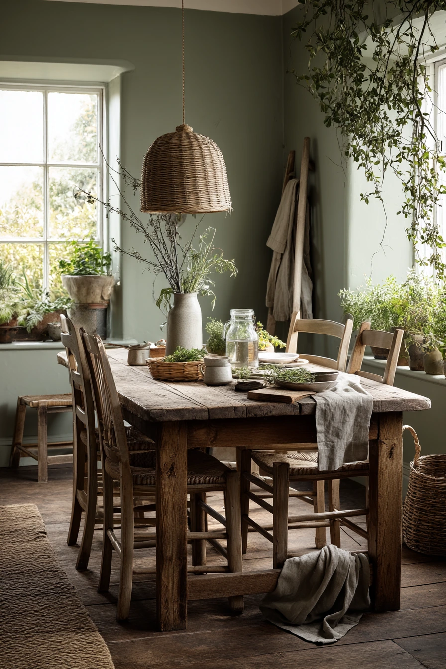 green dining room ideas 39
