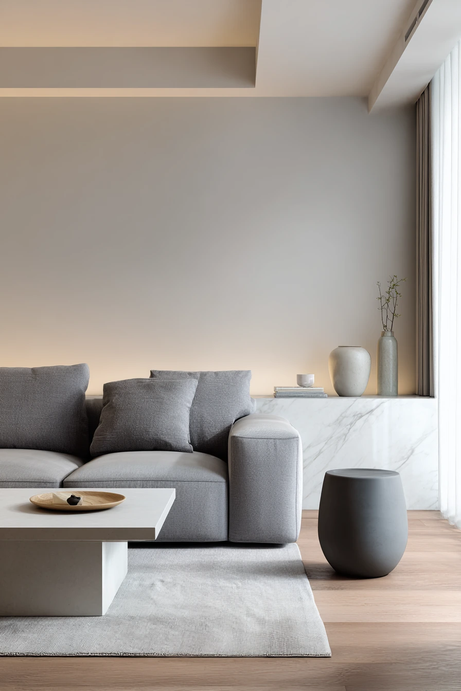grey couch aesthetic 13