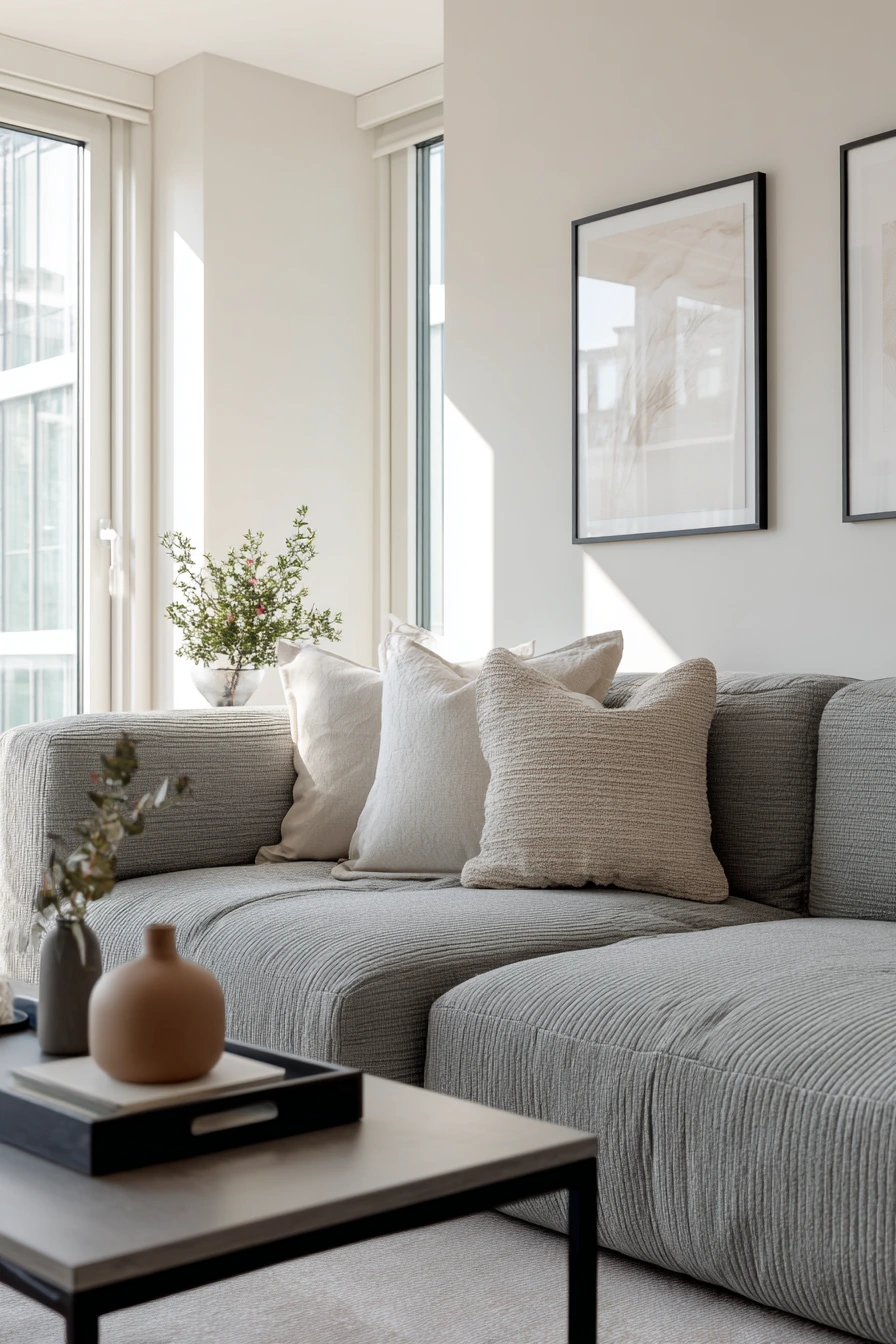 grey couch aesthetic 29