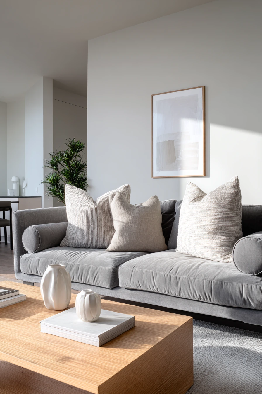 grey couch aesthetic 32