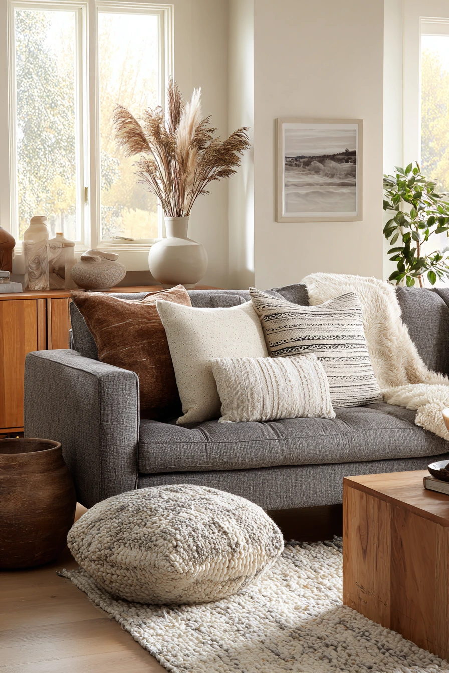 grey couch aesthetic 33