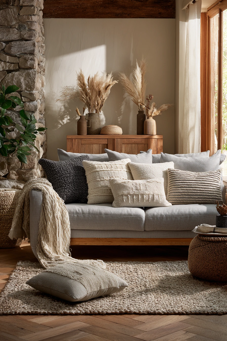 grey couch aesthetic 35