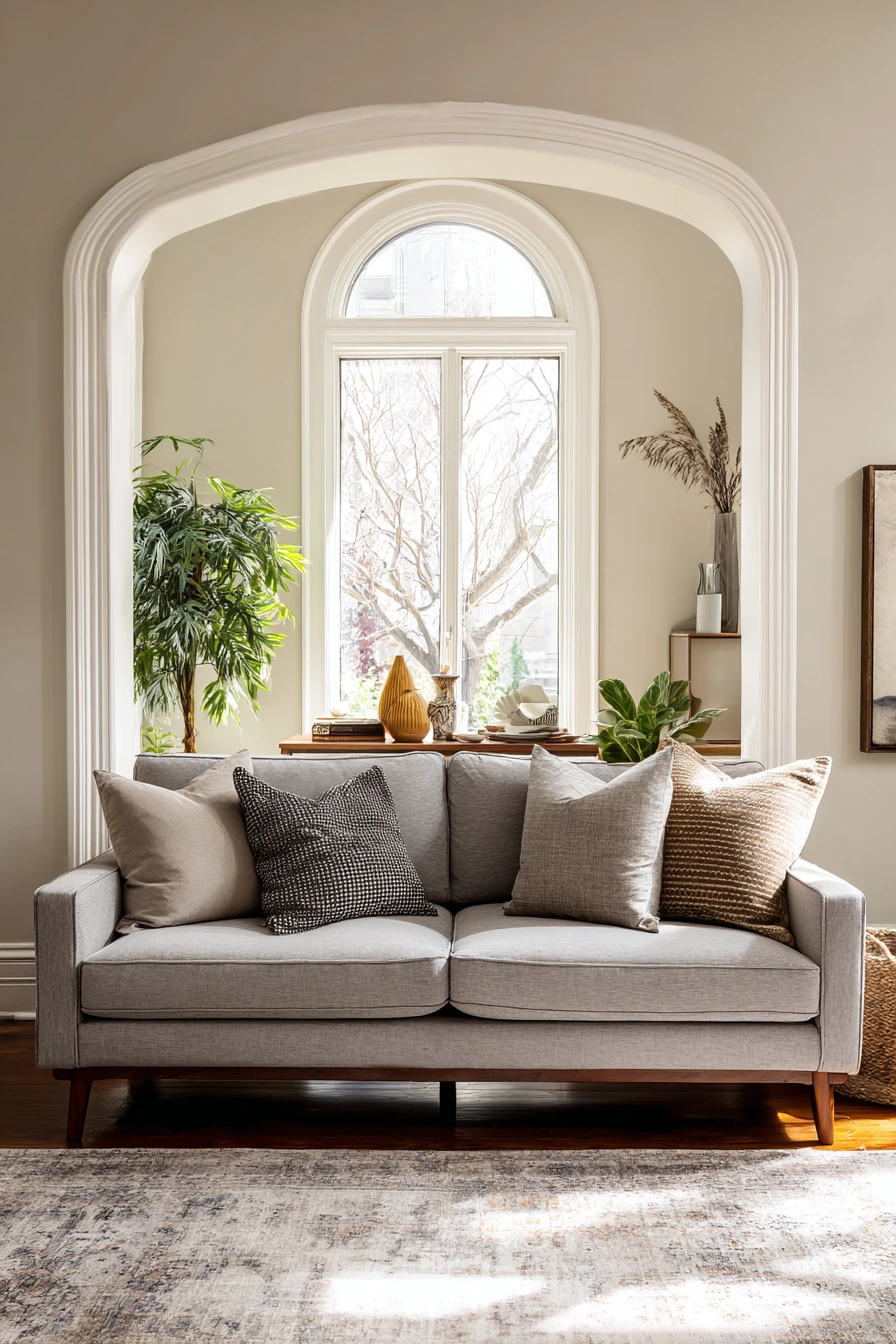 grey couch aesthetic 39