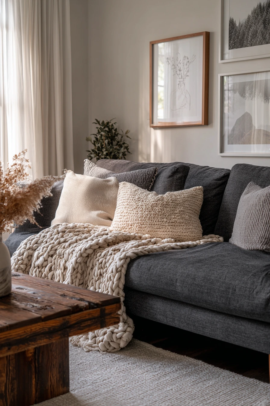 grey couch aesthetic 7