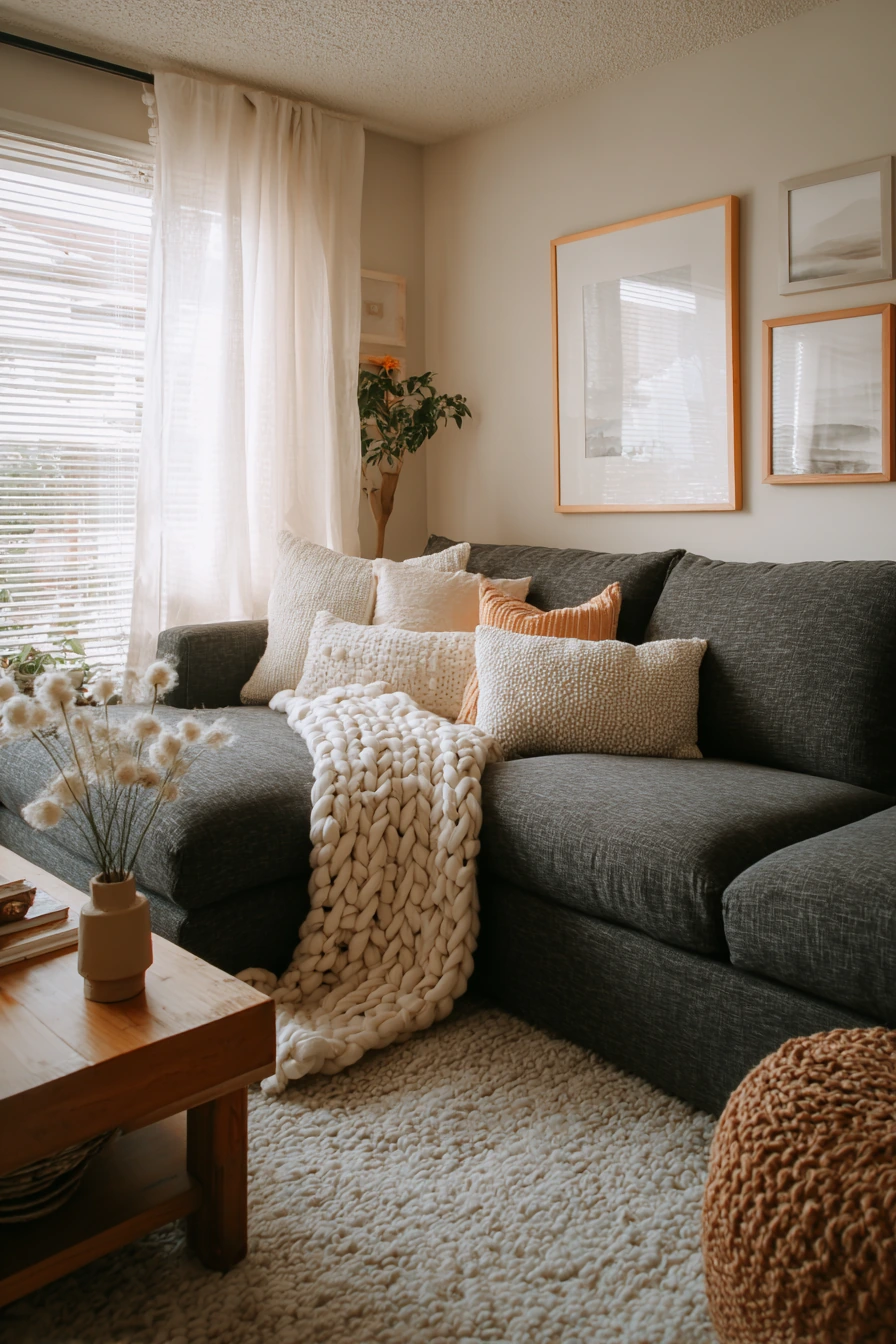 grey couch aesthetic 8