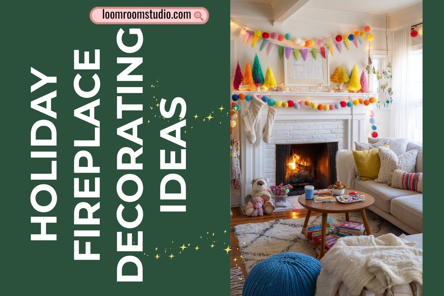 holiday fireplace decorating ideas