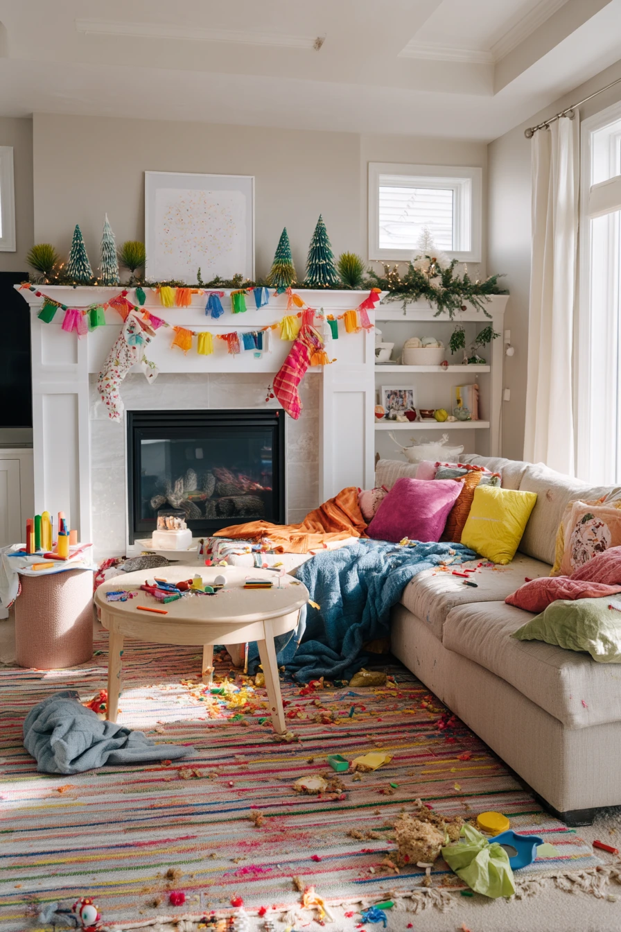 holiday fireplace decorating ideas 31