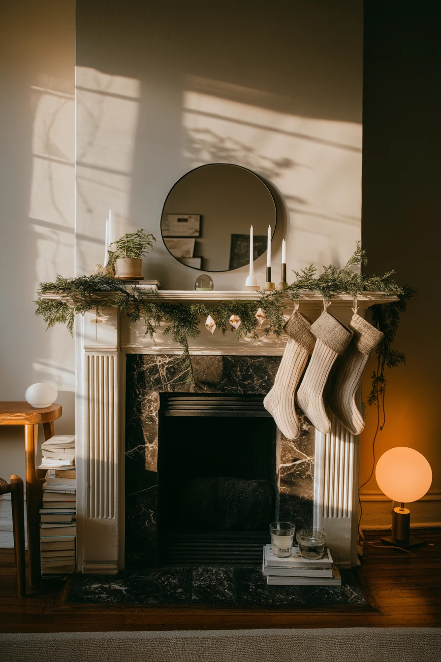 holiday fireplace decorating ideas 5