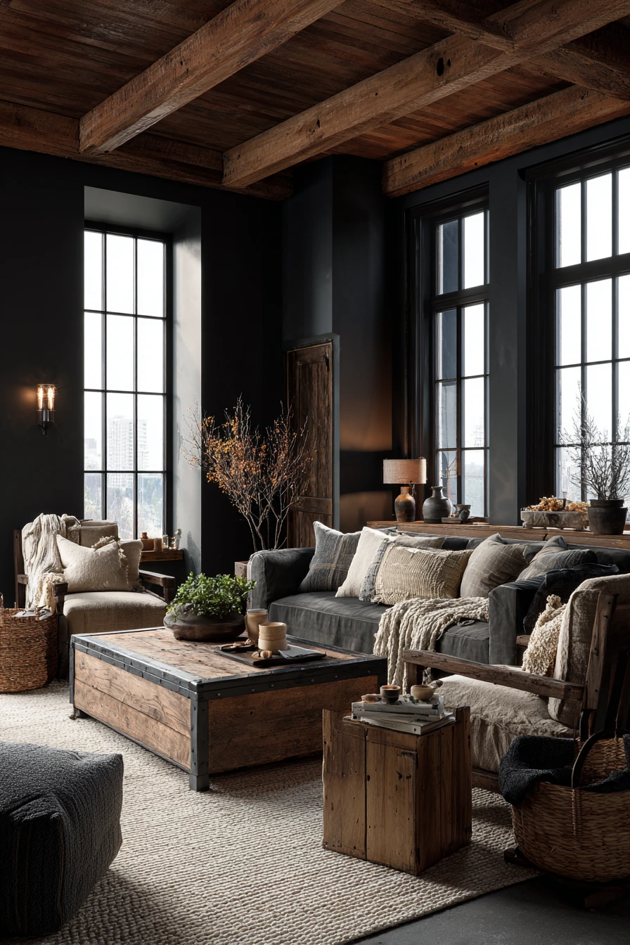 industrial farmhouse decor 34